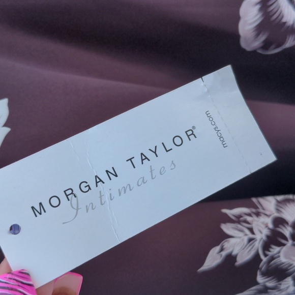 Morgan Taylor Matching Floral Brown Nighty & Robe XL New w/tags - Picture 7 of 14